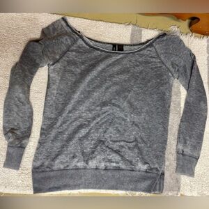 Full Tilt Gray Long Sleeve Top